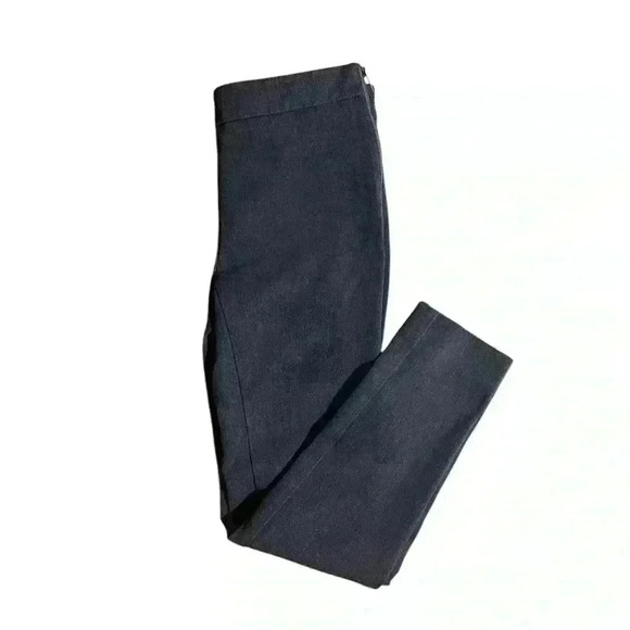 Ann Taylor Grey Side-Zip Skinny Pants Petite 00 - Picture 1 of 6